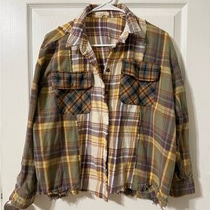 Easel Multicolor Plaid Shirt